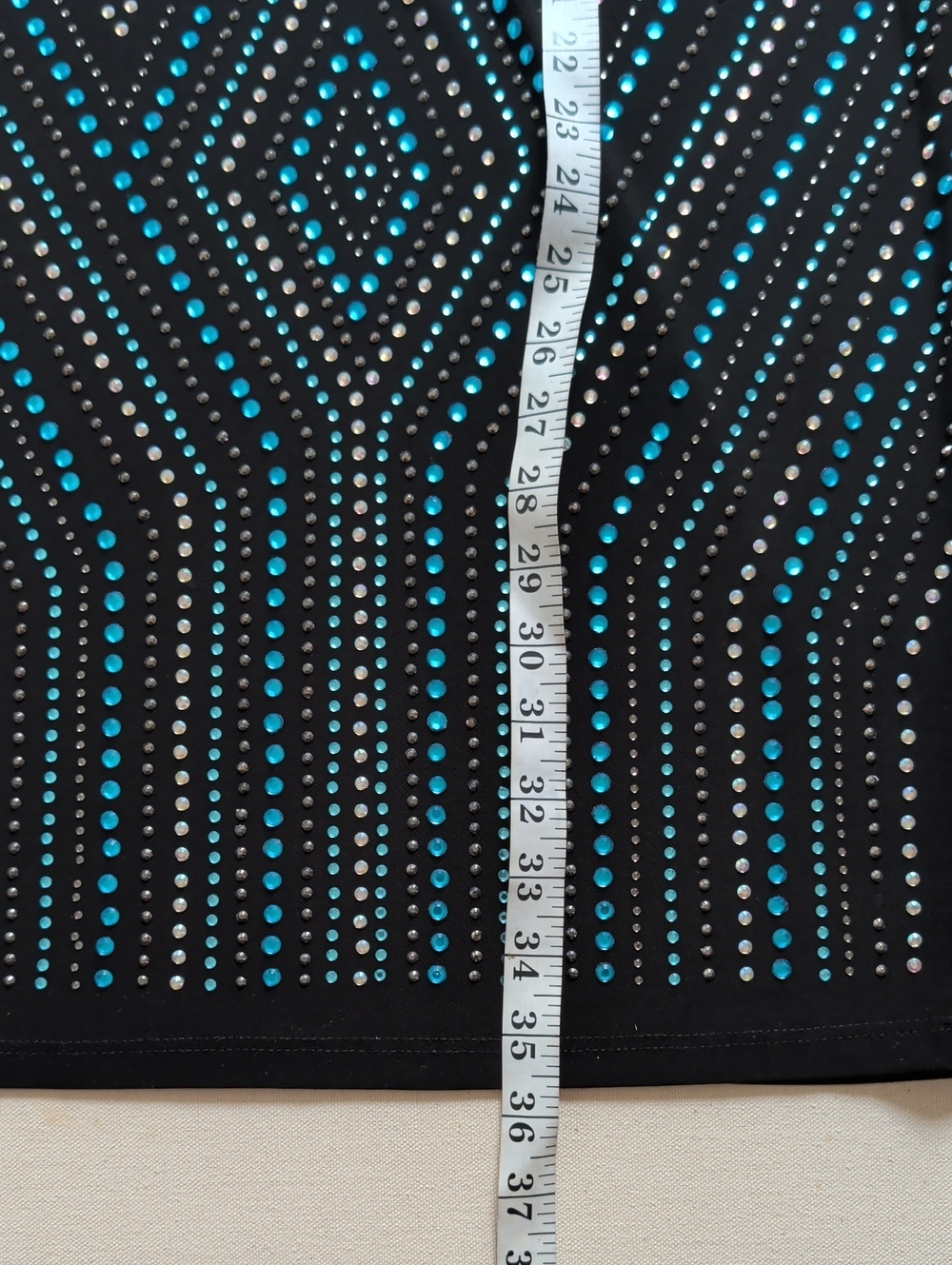 Arden B Studded Rhinestone Geometric Bodycon Party Dress NWT Large - Picture 8 of 9